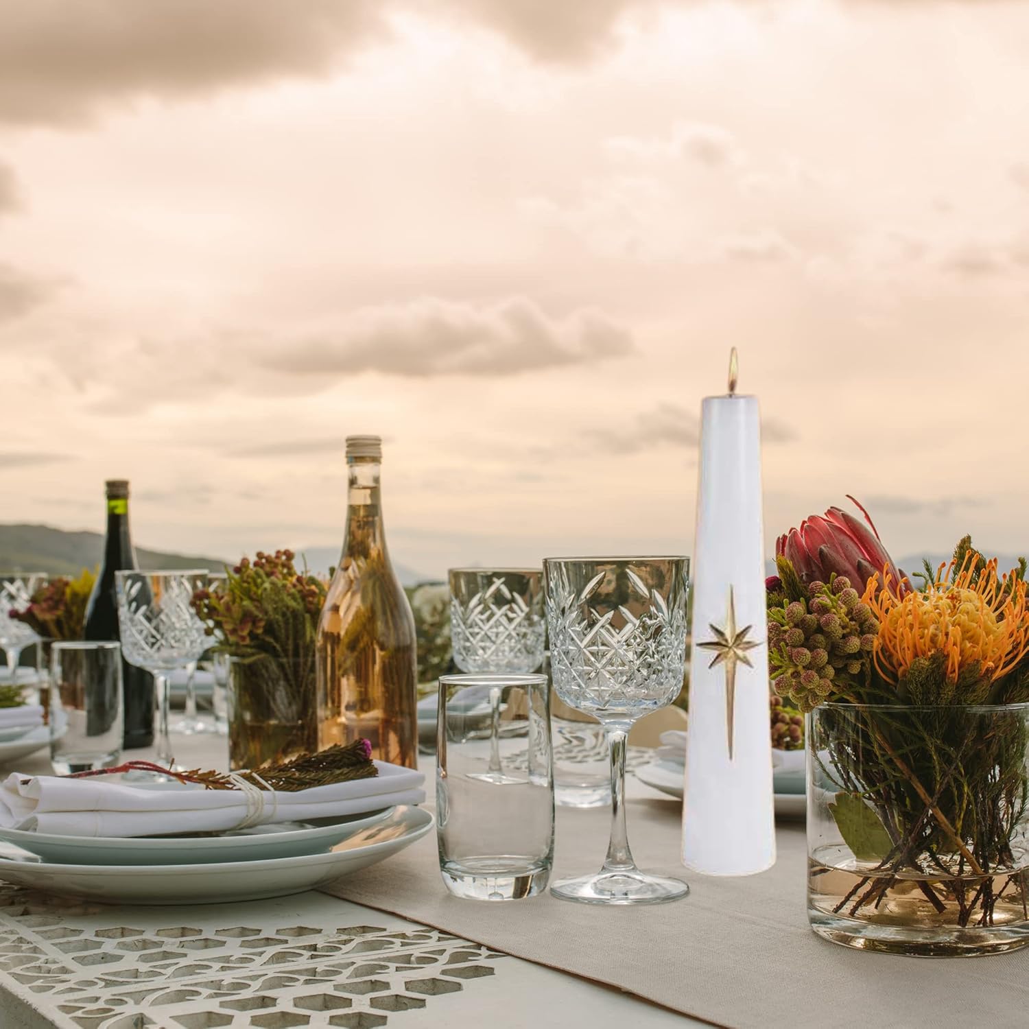 Candle - Bright Morning Star Conical Candle - 3 x 14