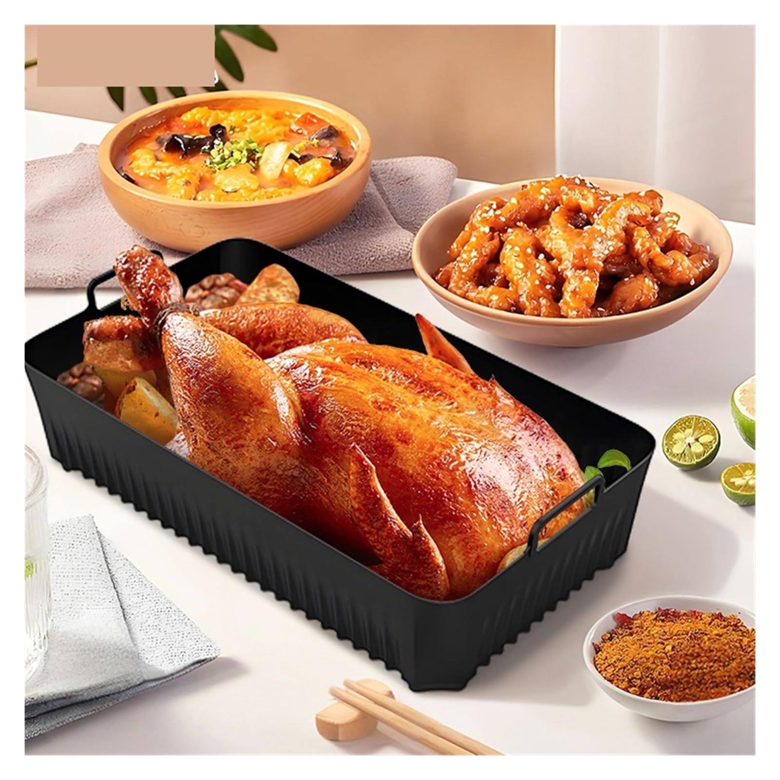 Ersatz-Korb For Luftfritteuse Aus Silikon, Compatible With Ninja