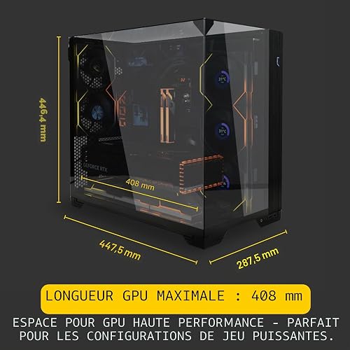 Lian Li O11 Vision Compact Torre E-ATX Cristal Templado USB-C 3.0 Negra - 6