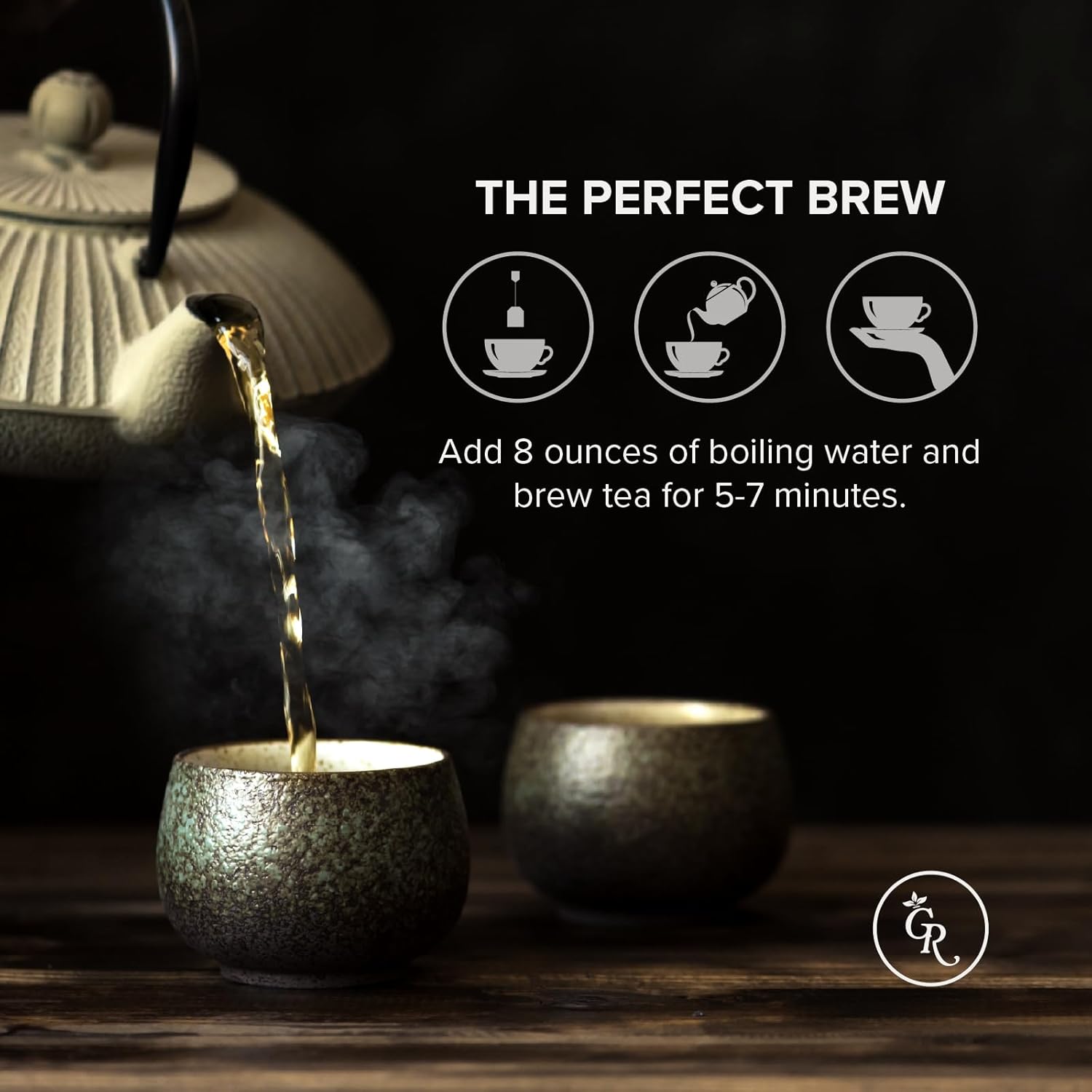 Gourmet Royale Green Tea Bags, 100 Count, Sustainable Tea Bags, Caffeinated, Resealable Pouch, Pure & Natural, Grown in Sri Lanka (Pack of 1)