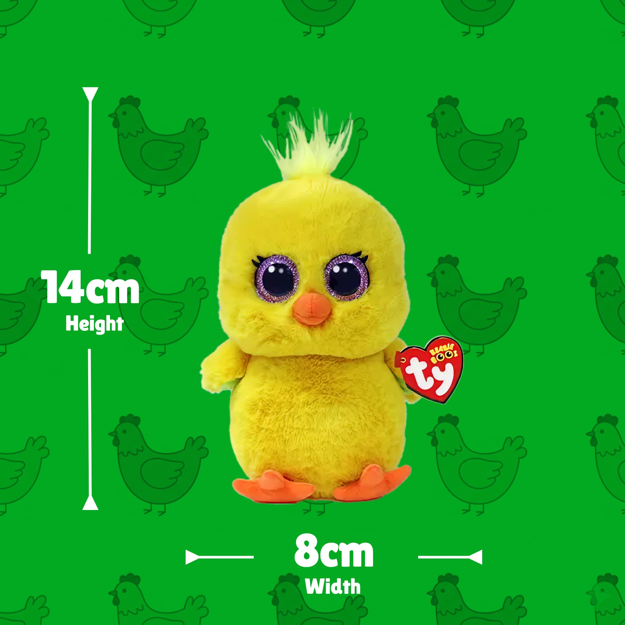 TY Chirps Yellow Baby Chick Beanie Boo 14cm Soft Plush Toy Collectible Stuffed Plush Gift for Kids - Image 4