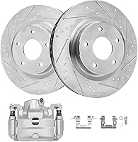 Vista 60 de Detroit Axle - Rotores de freno delantero para Chrysler 300 Dodge Charger Challenger Magnum, reemplazo de rotores de freno de disco: rotor delantero