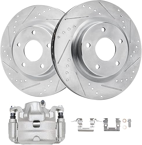 Miniatura 60 de Detroit Axle - Rotores de freno traseros para Ford F-150 Lobo 2012, 2013, 2014, 2015, 2016, 2017, 2018, 2019, 2020, Ford F-150 Lobo, Rotores