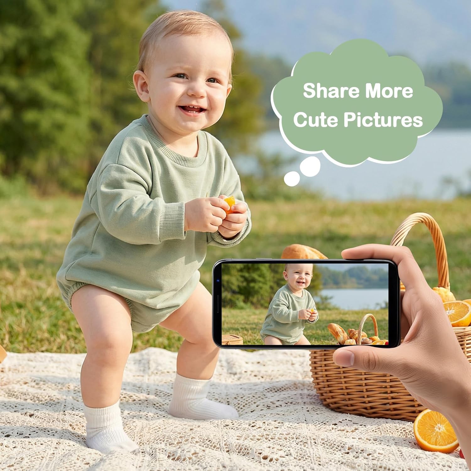 Bafeicao Baby Boy Girl Sweatshirt Romper Organic Cotton Solid Color Long Sleeve Bubble Romper Oversized Warm Fall Winter - Image 7