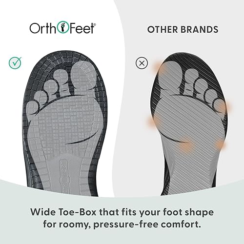 Miniatura 6 de Orthofeet Zapatos ortopédicos de trabajo de cobalto con punta comp para hombre