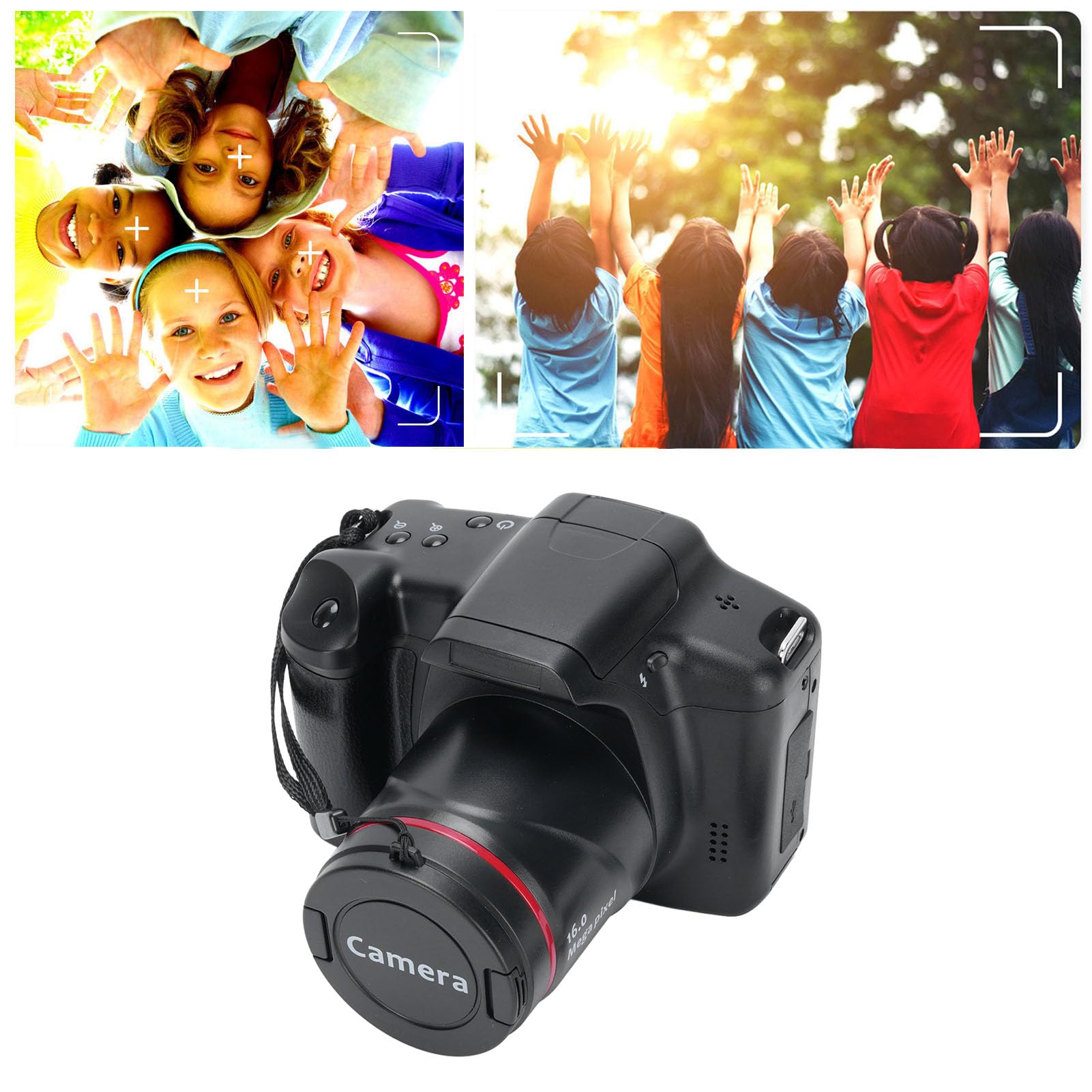 Fotocamera Digitale, Fotocamere 4K per Fotografia e Video, Fotocamera da Vlogging Touch Screen WiFi da 2,4 MP per YouTube con Flash, Hood Lenti, Fotocamere Anteriori e Posteriori