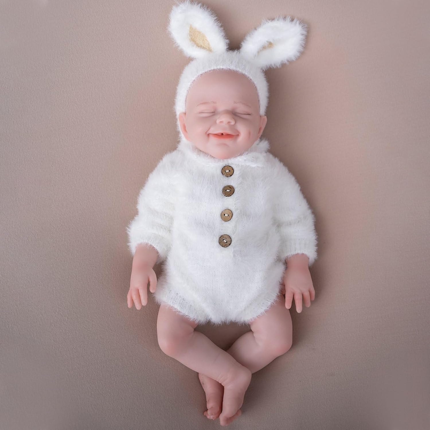 18 inch Full Silicone Baby Doll Girl with Drink and Wet Function - Realistic Reborn Baby Dolls for Christmas and Birthday Gifts