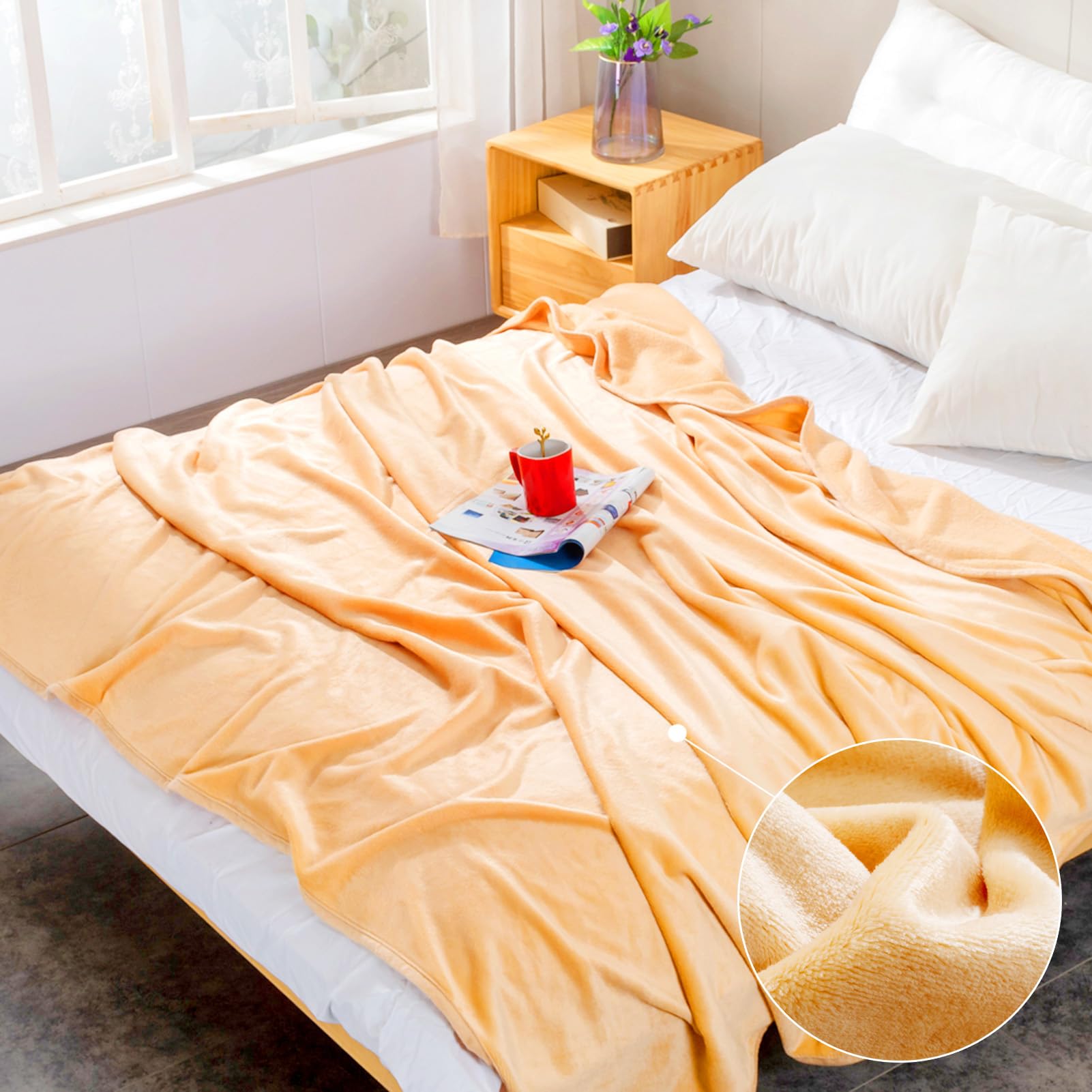 Coperta In Flanella Morbida 120x200 Cm – Plaid Rettangolare A Scacchi, Perfetta Per Divano, Ufficio E Viaggi