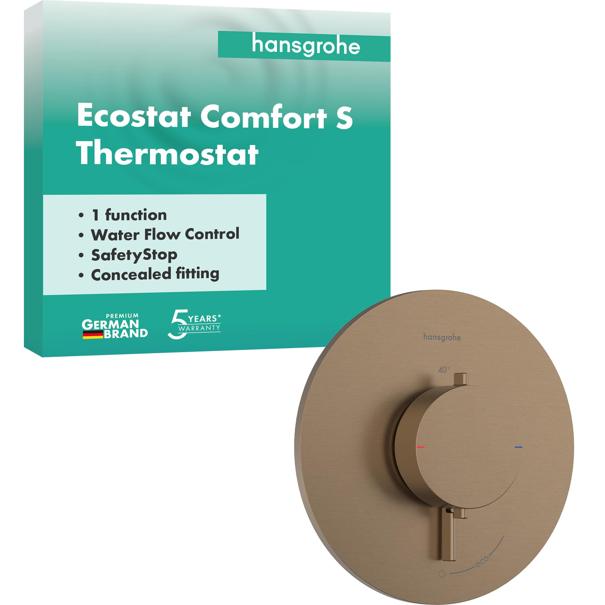 hansgrohe Ecostat Comfort S - Duschthermostat Unterputz
