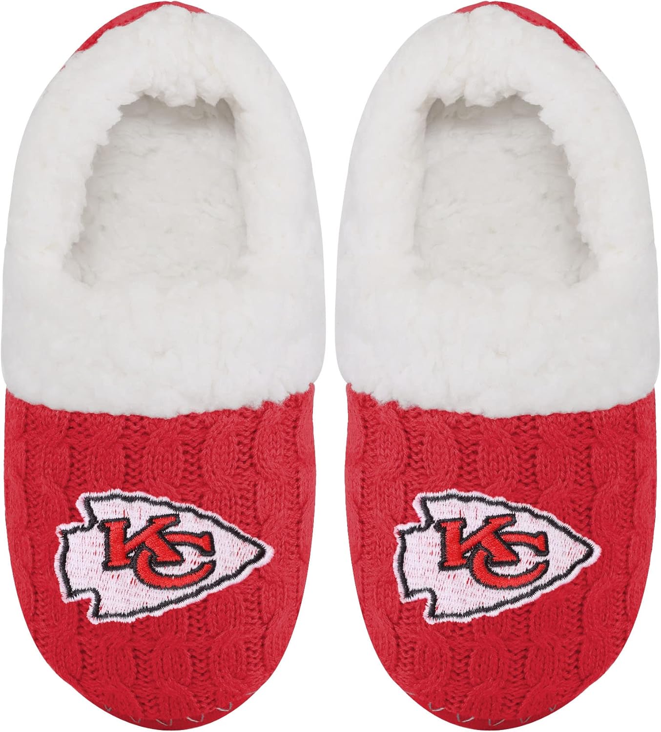FOCO Womens NFL Team Color Moccasin Slippers - Image 4