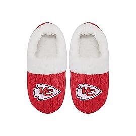 FOCO Kansas City Chiefs NFL NFL Womens Team Color Moccasin Slipper - XL