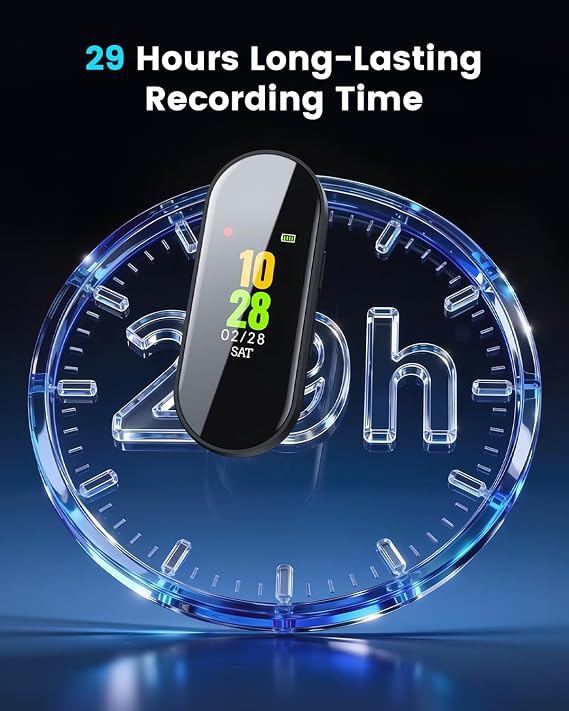 64GB Digital Voice Recorder, 4-in-1 New Upgraded Noise Reduction Hi-Fi Pure Sound Quality, 3072Kbps Audio Activated Voice Recorder for Your Lectures, Meetings, and Classes