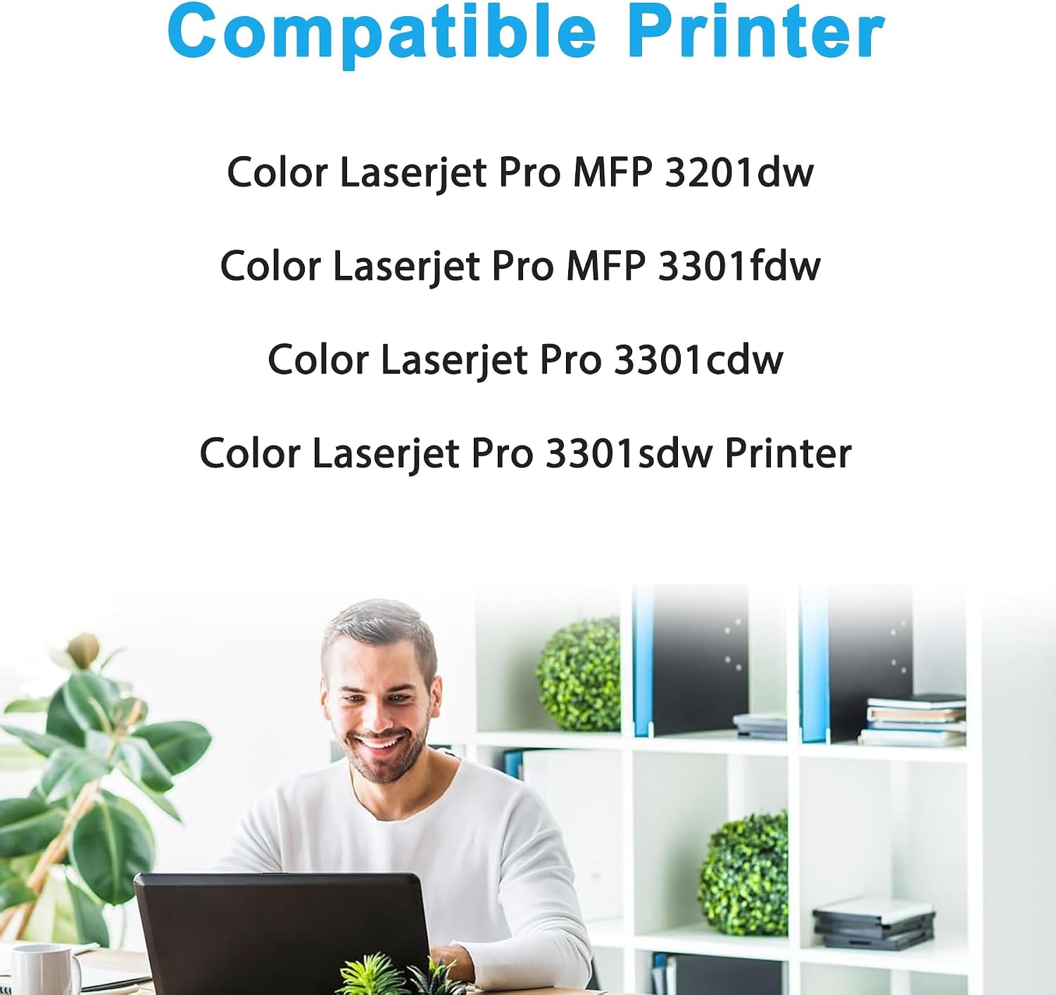 218A Toner Cartridges 4 Pack (with Chip) Replacement for HP 218A 218X High Yield Toner Cartridges Color Laser Jet Pro 3201dw MFP 3301 3301fdw 3301sdw 3301cdw Printer (Black Cyan Yellow Magenta)