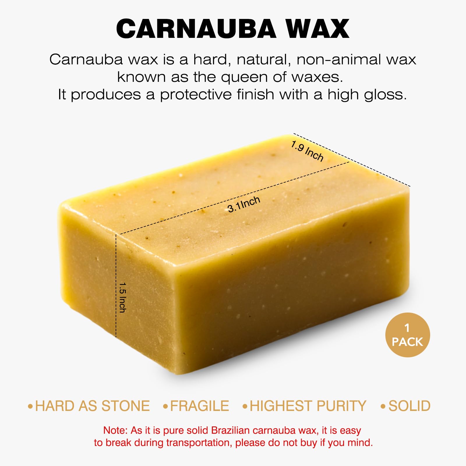 Pasta de cera de carnauba – Paste Finish Wax – Pulido y cera para aplicar pulido de madera, acabado brillante