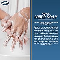 Vista 4 de Neko Jabón germicida - 2.82 oz / 80g - Jabón familiar en barra, receta tradicional antigua