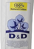 Vista 6 de D&D - Rollo de algodón natural 100% no estéril, absorbente, 8 onzas, paquete de 2 (2)