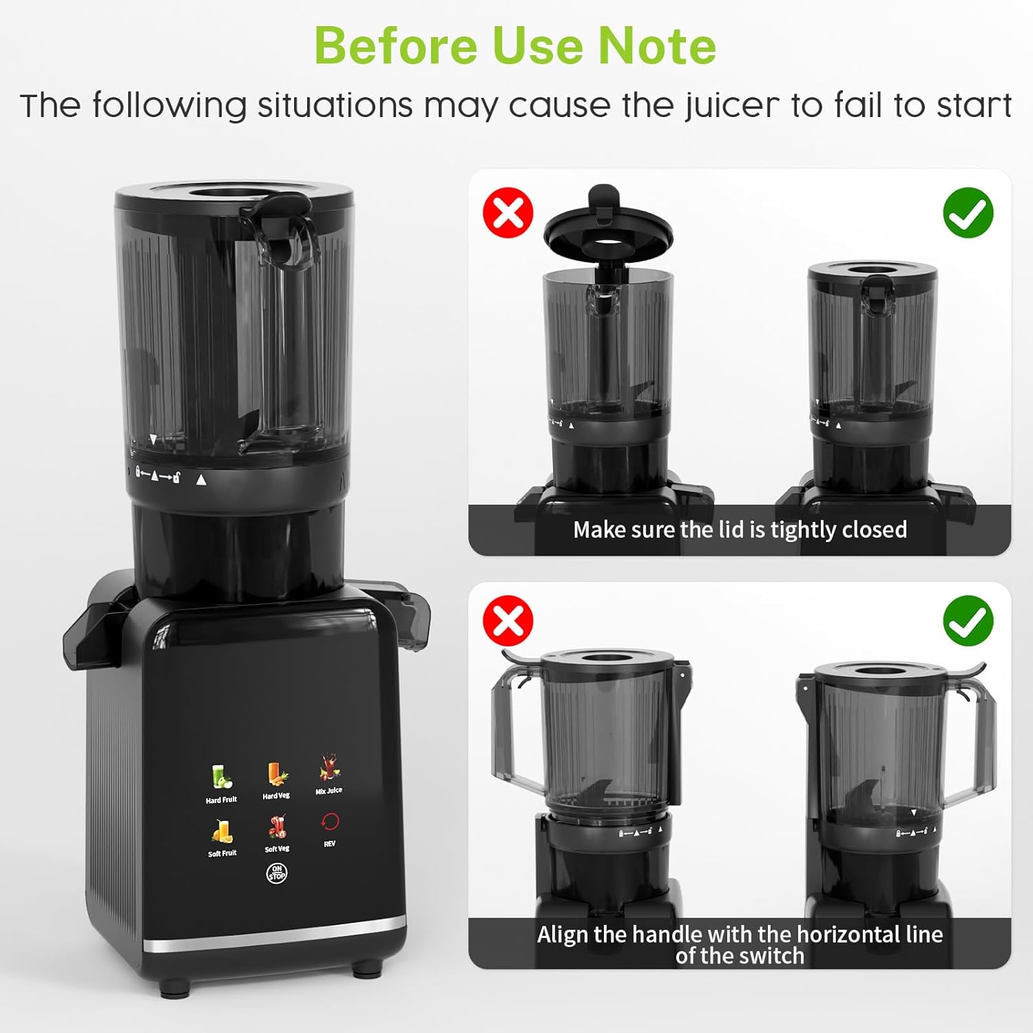 Kndko Cold Press Juicer, Juicer Machines with 4.35" Wide Feed Chute Juice Extractor Machine, Slow Masticating juicer for Whole Vegetables & Fruits, High Juice Yield, Easy to Operation & Clean