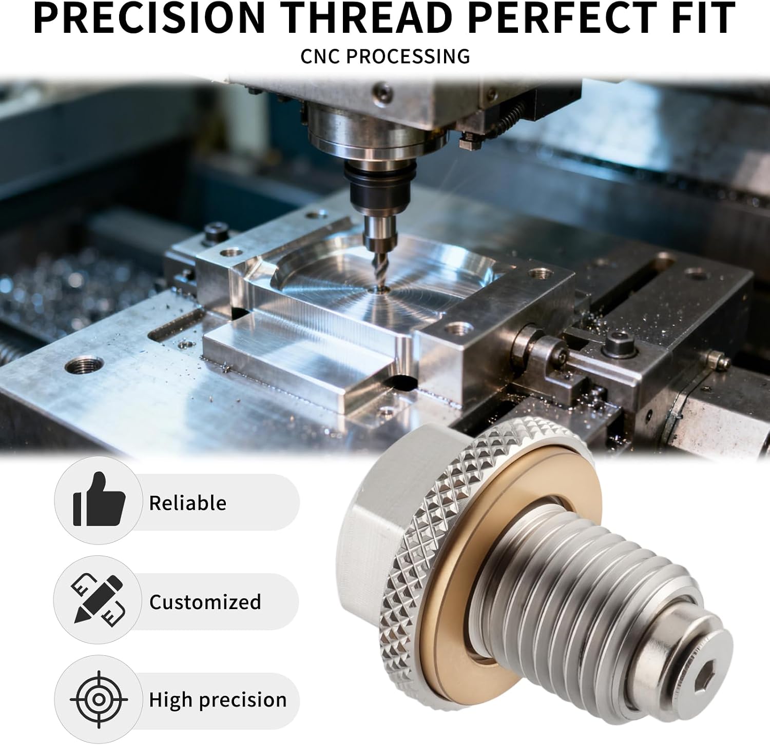 M14x1.5 Magnetic Oil Drain Plug, Stainless Steel Oil Pan Plug with 4 PCS Copper Crush Washers & 1PCS NBR Seal, Anti-Leak Engine Oil Drain Bolt for GMC Chevrolet Ford