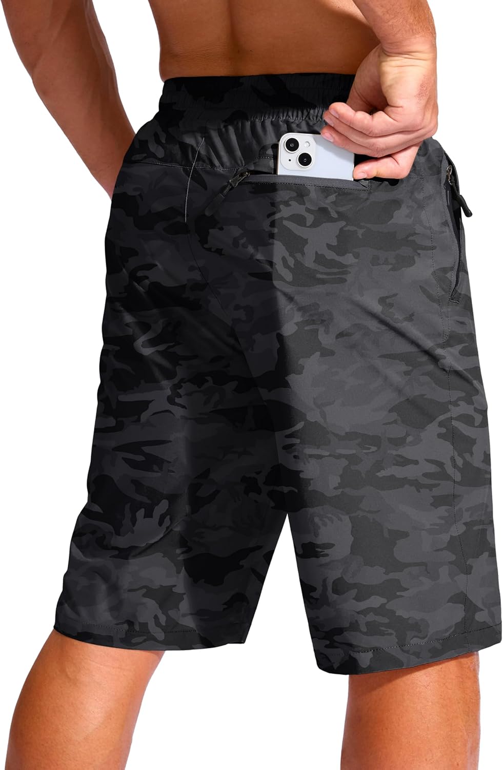 G Gradual Men's 11" Board Shorts with 3 Zipper Pockets Long Swim Trunks Quick Dry Bathing Suit Swimwear Beach Shorts No Liner - Image 2