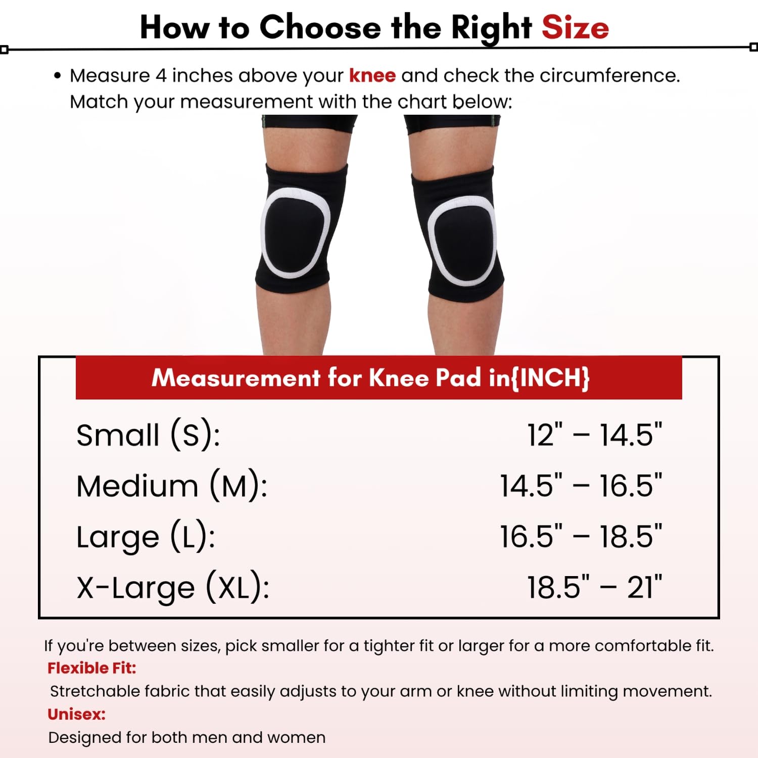 NEVER LOSE Volleyball Kneepad (White, Youth) 3