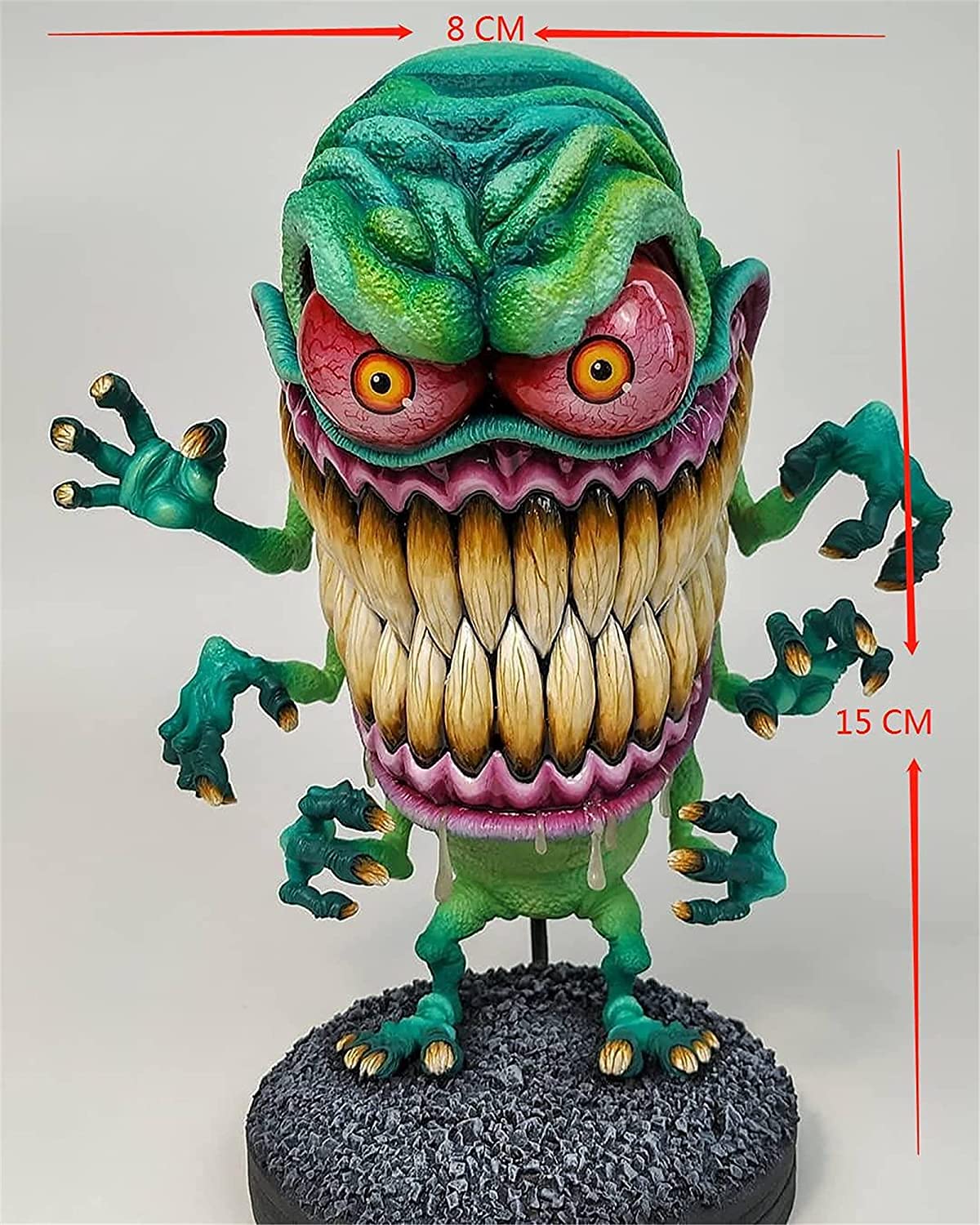 Amazon.co.jp: ArtsyCase 怒っている大きな口のモンスター像 怖い