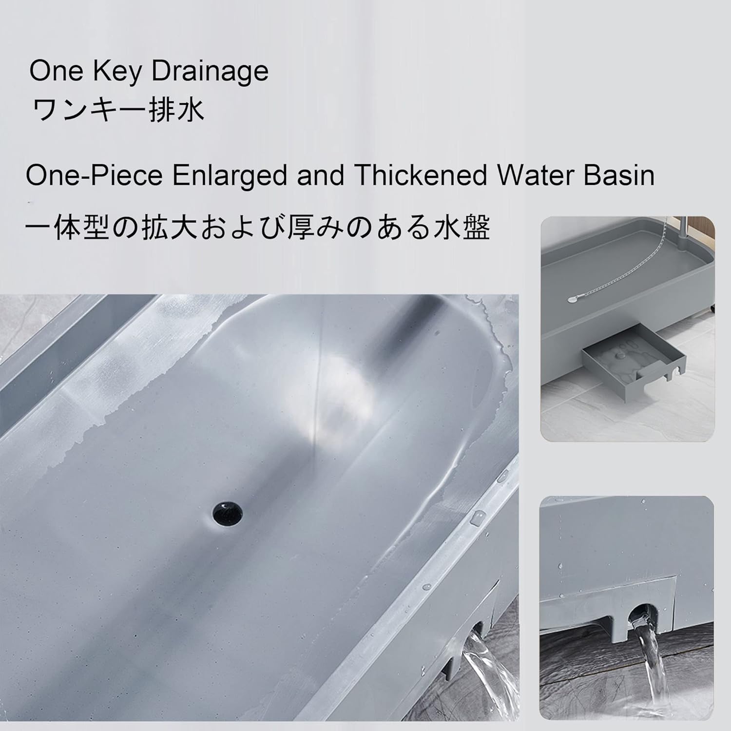 Movable Broom Mop Holder Put Wet Mops,Garden Cleaning Tool Cart,Commercial Mop Rack,Cleaning Supplies Organize and Storage,Movable Stainless Steel Umbrella Stand,with Tray,Wheels