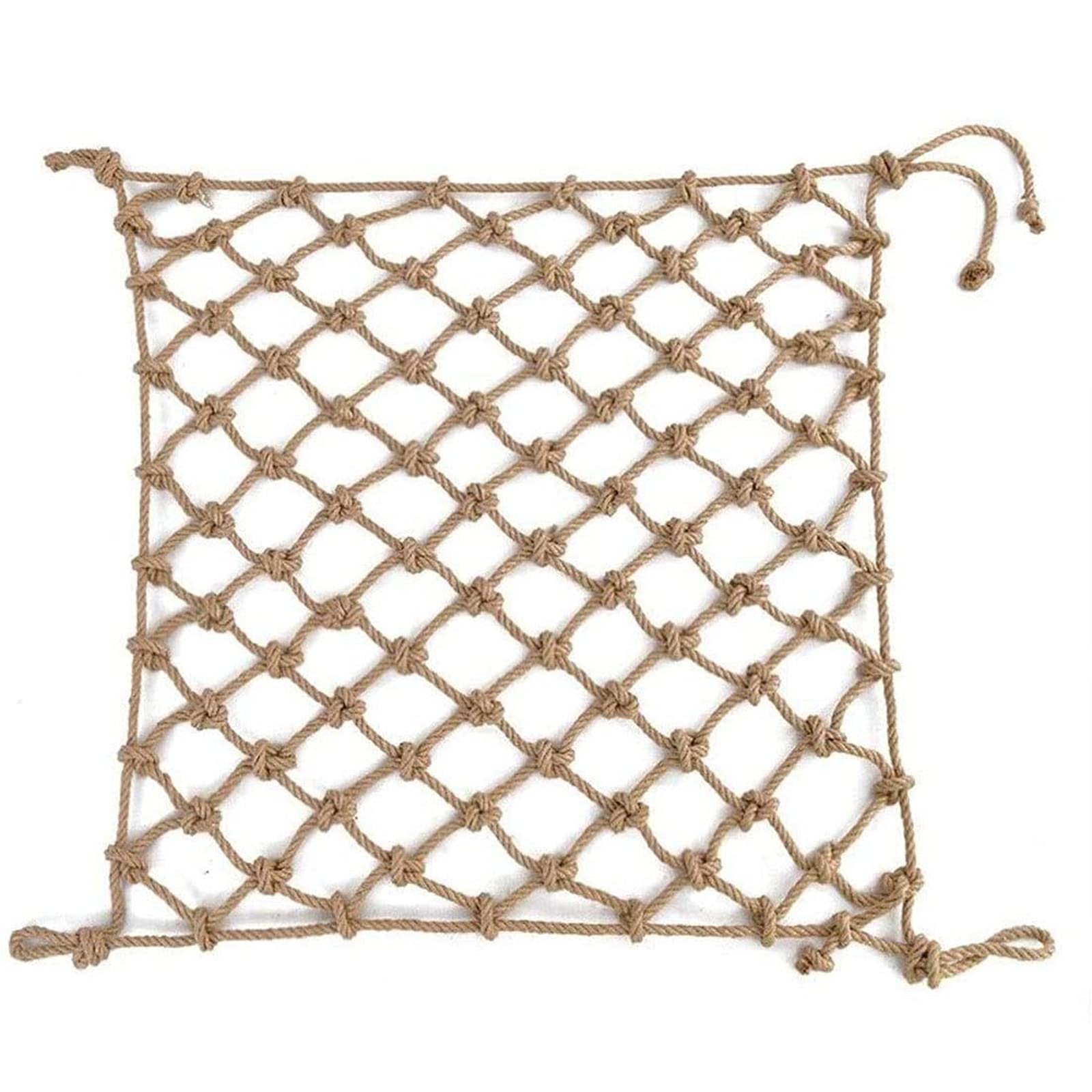 Rete da arrampicata per bambini, 1 x 1 m, resistente, per parchi giochi all'aperto, ideale per altalene, camion, rimorchi, balconi, perfetta per giochi e avventure dei bambini