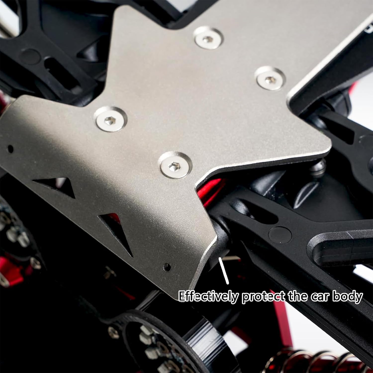 Stainless Steel Chassis Skid Guard for Arrma 6S 1/7 Talion EXB,2mm