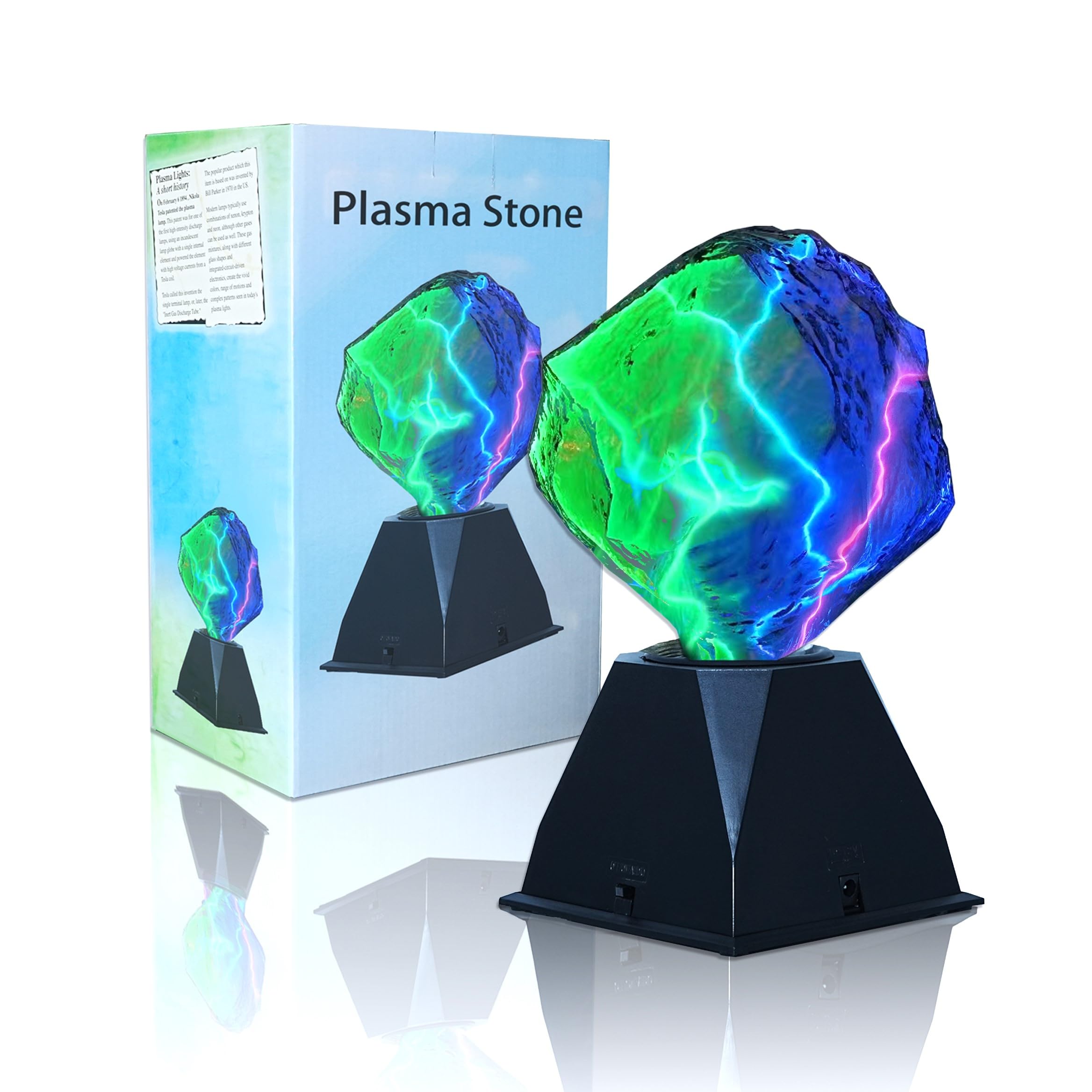 PUXTIW Plasma Sculpture Shaped Lamp,Plasma Ball,Plasma Globe, Science and Education Lighting? Bars, Clubs, Parties, Decorations, Holiday Gifts(Plasma Stone)