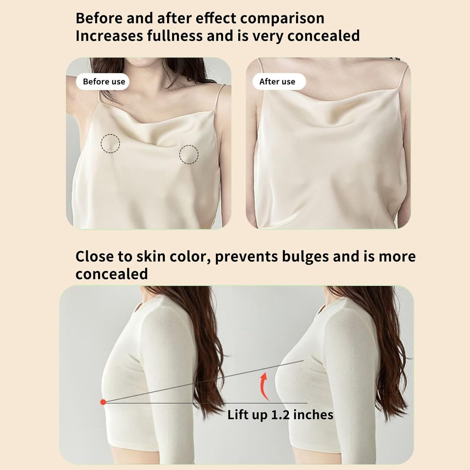 Inserts Double Sided Adhesive Pads Bikini Pad Inserts Sports Bras Swimsuits and Dresses Adhesive Nipple Patches - Image 2