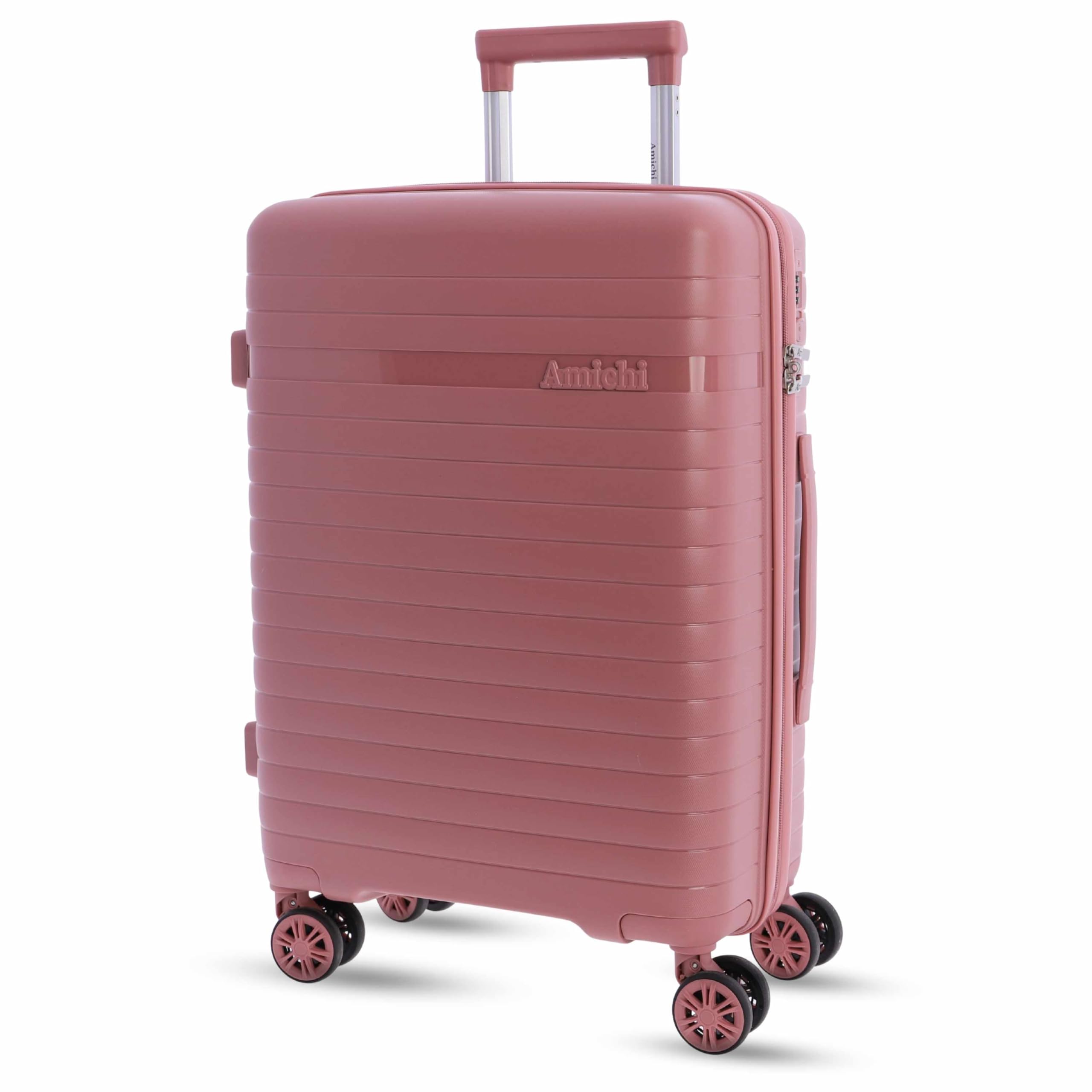 AMICHI - Maleta Cabina 55x40x20- Maletas de Viaje - Maletas de Viaje Cabina Apta para Ryannair- Trolley Equipaje para Avion Resistente con 4 Ruedas de 360º y candado TSA