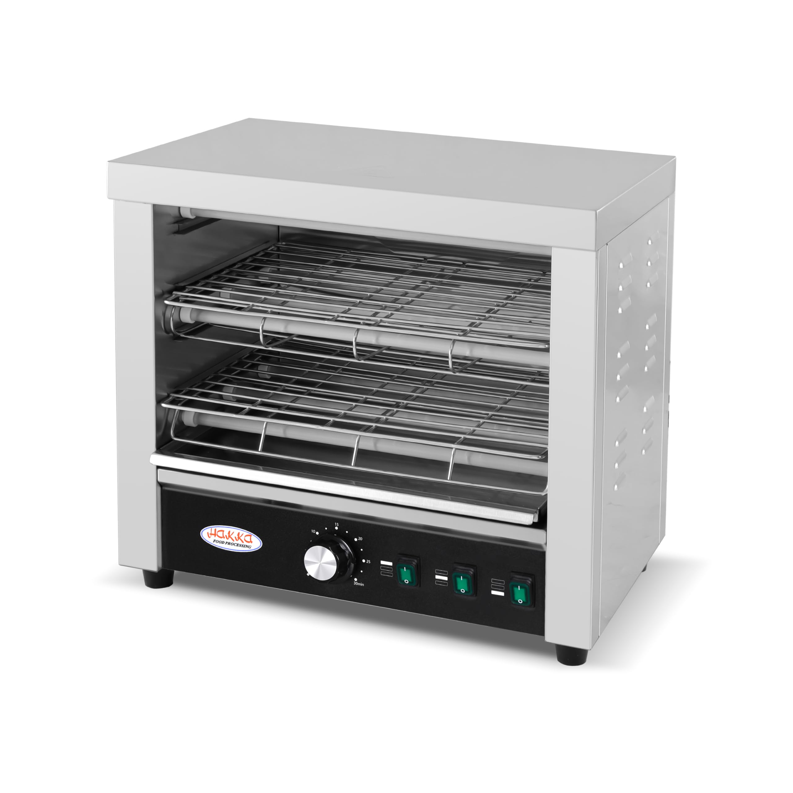 Hakka Gril Salamandre Professionnel, Appareil éLectrique de 3150 W pour Faire Fondre le Fromage, Avec Tiroir Ramasse-Miettes Amovible, IdéAl pour Les Pizzas, Les Steaks et Les Sandwichs - 3 éLéMents C