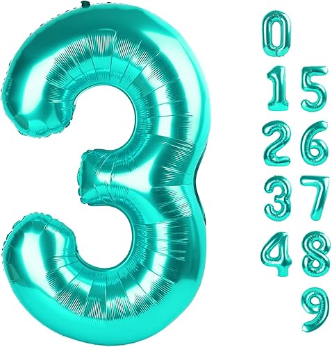 Vista 444 de Globos de números 0 de 40 pulgadas, globos negros de números para números 10, 20, 30, 40, 50, 60, 70, 80, 90, 100, globos de números 10, 20, 30, 40