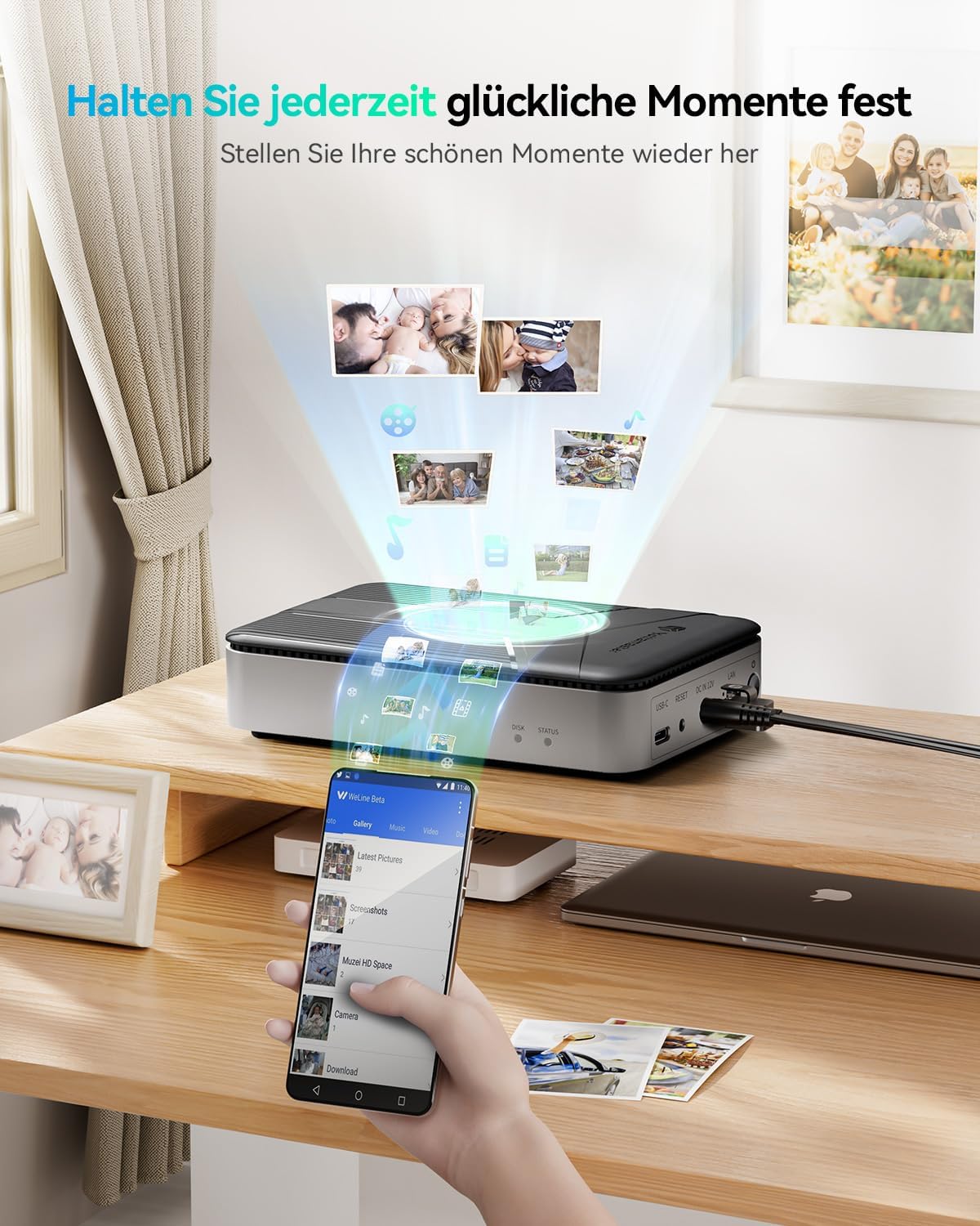 Yottamaster NAS szerver oldalnézet