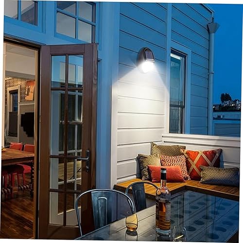 Miniatura 4 de Uonlytech Luces solares de pared de seto LED, luces solares para exteriores, luces solares para exteriores y exteriores, luces solares de inducción