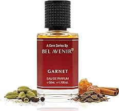 Bel Avenir Garnet Long Lasting Unisex Perfume | Daily, Evening and Date Night Fragrance | Gift for Men & Women | Warm Spicy & Amber Notes | Eau de Parfum 50 ml