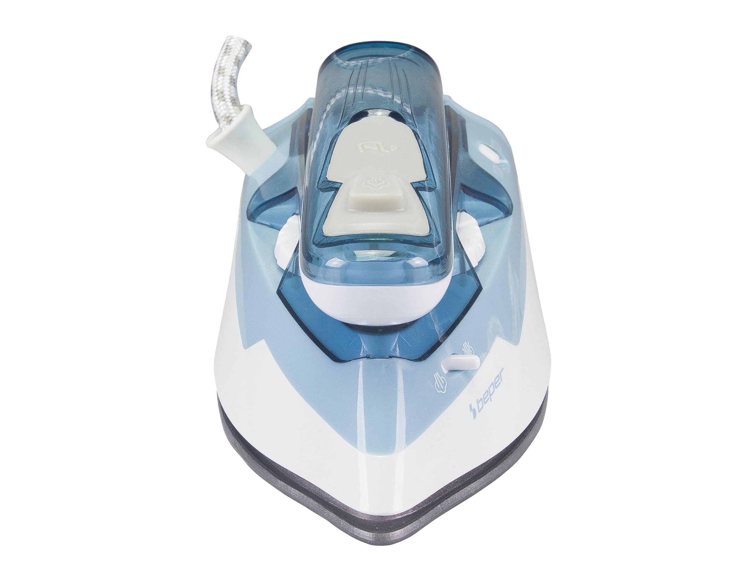 BEPER P204FER200 Ferro da Stiro da Viaggio Doppia Tensione Ideale per i viaggi - Ferro da Stiro Portatile con Manico pieghevole 1100W