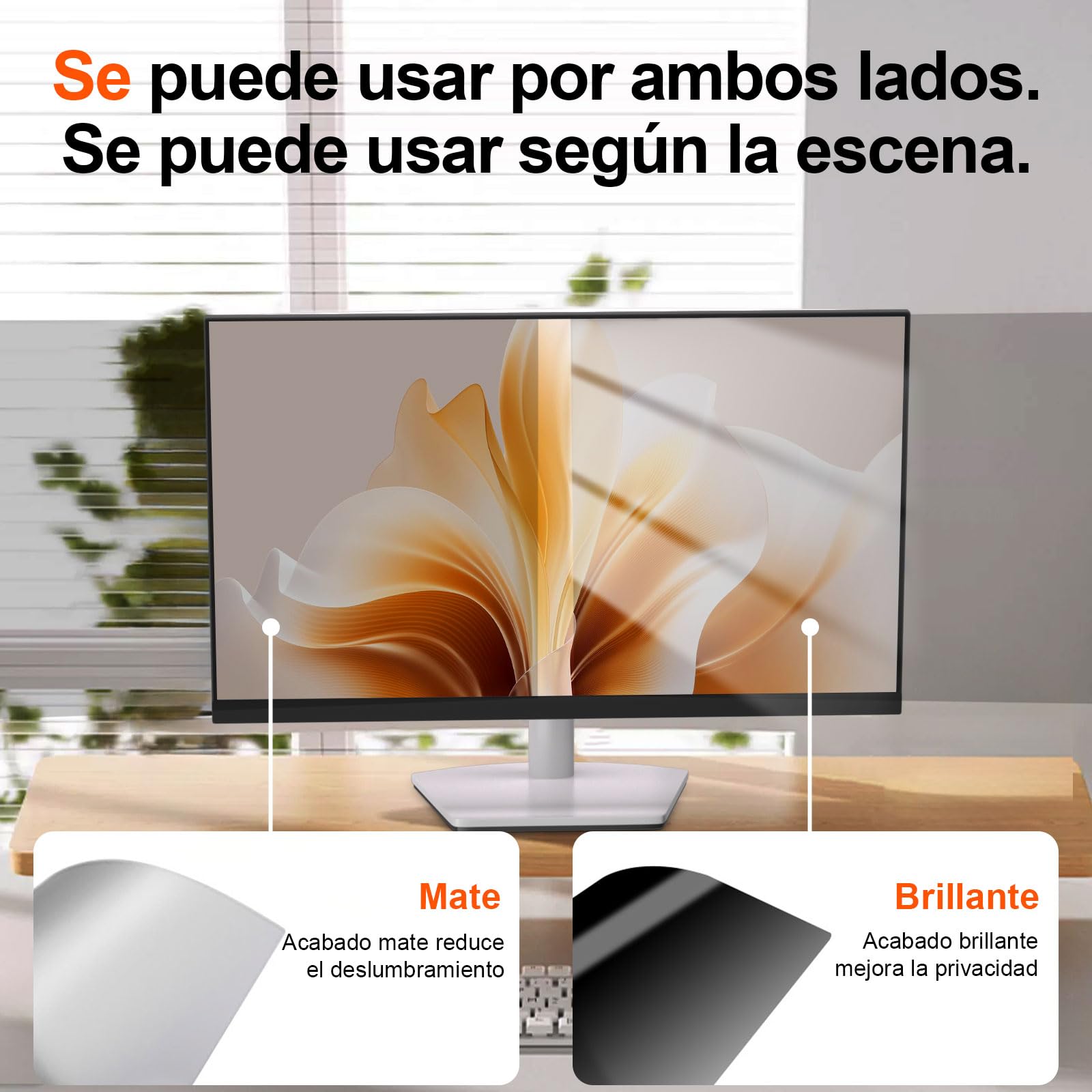STARY Pantalla de Privacidad para Monitor de 27" (16:9) - Filtro Antirreflejo y de Luz Azul - Película Protectora Extraíble - Compatible con Acer, DELL, HP, Lenovo, Samsung, Toshiba