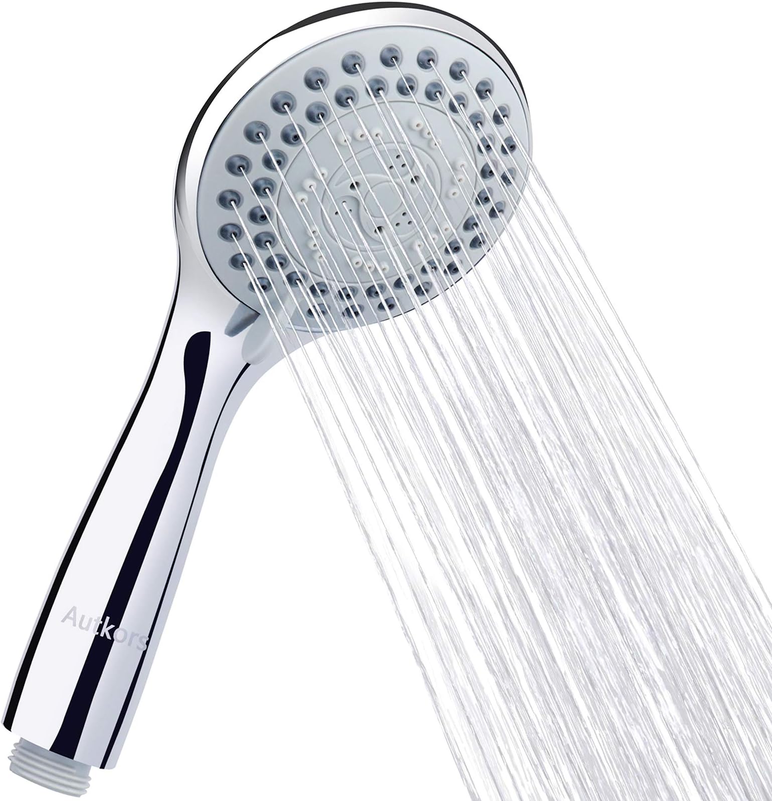 Shower Head, Autkors 5 Spray Modes Universal Handheld Shower Head, Self-Cleaning, Never Clog and Full-Chrome Shower Head Spray for Bathroom