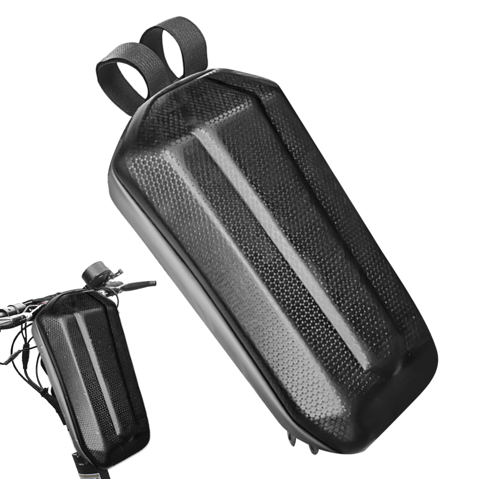 Sacchetto elettrico per scooter – Contenitore per sacchetti per scooter elettrico, 3 l, custodia rigida anteriore | per scooter elettrici, borse per il trasporto, borsa per scooter