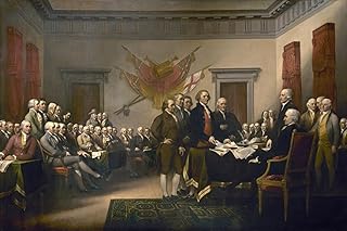 ART.COM Wall Giclee Print Signing the Declaration of Independence, July 4th, 1776 by John Trumbull, 18" x 12"