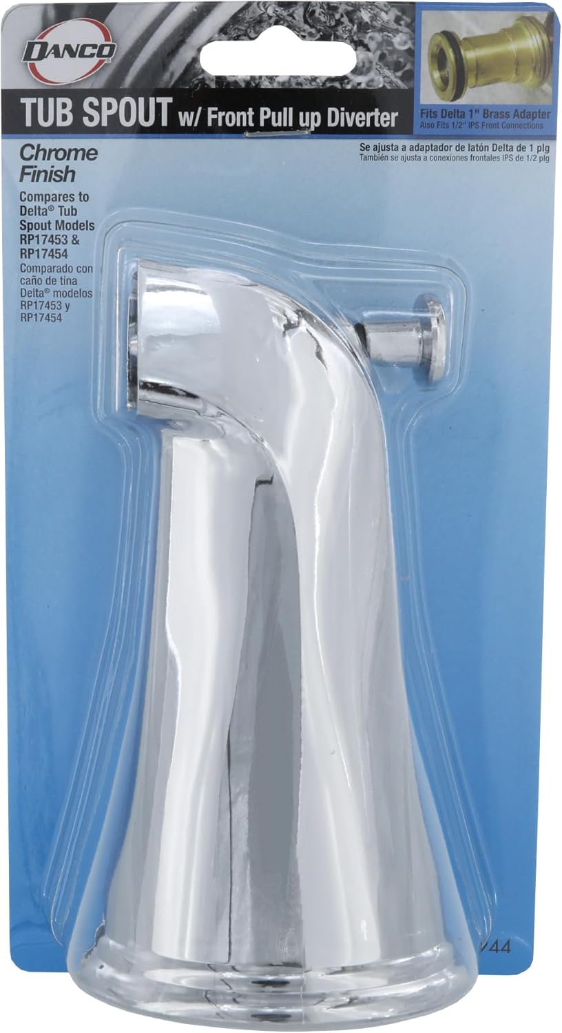 Chrome Metal Bathtub Spout with Diverter