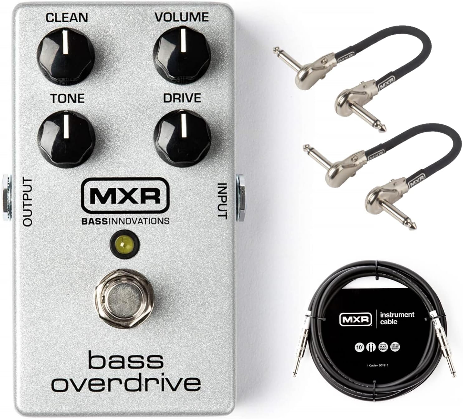MXR M89 Bass Overdrive Bundle with MXR Instrument Cable and MXR Patch Cables