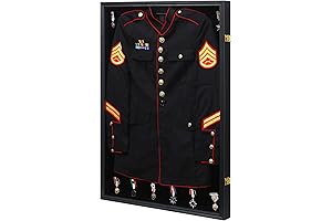KCRasan Military Uniform Shadowbox Display Case