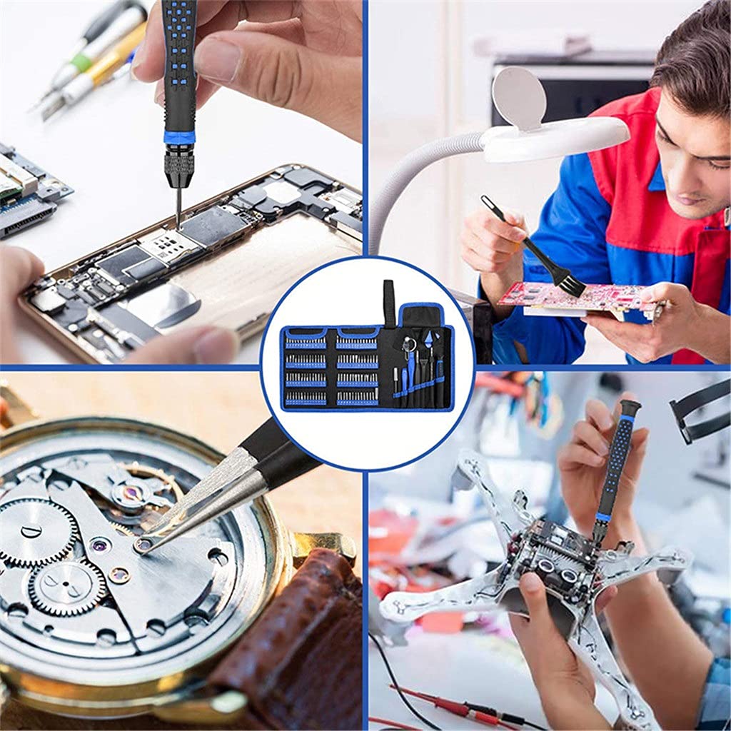 Juego de Destornilladores Juego de Herramientas de Destornillador de precisión Puntas Torx magnéticas 126 en 1 Herramientas manuales de reparación para teléfono portátil