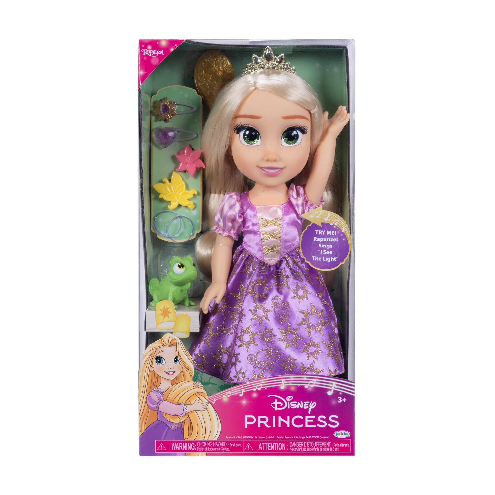 Disney Princess My Singing Friend Rapunzel - Muñeca de 35 cm de Alto Que Canta y Dice más de 10 Frases inspiradas en la Historia, Accesorios incluidos para Mayor Juego, niñas a Partir de