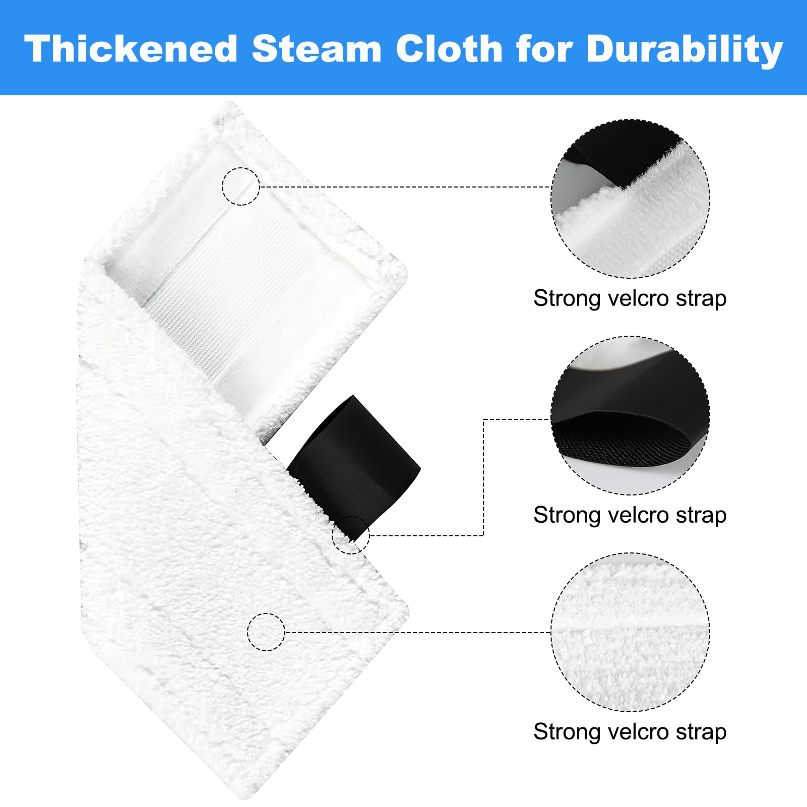 Set 5 Pulitori Vapore Ricambio Per Kärcher - Compatibile Con Modelli SC1, SC2, SC3, SC4, SC5 - Foto 4