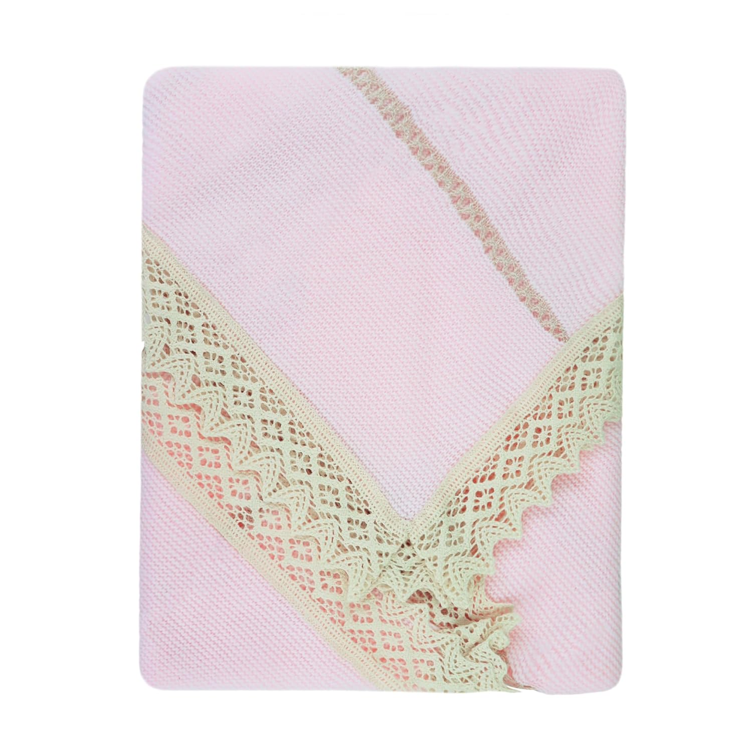Newborn Baby Knitted Blanket, Breastfeeding, Coming Home, or Any Occasion Knit Blanket, (4049, Bg/Bg)