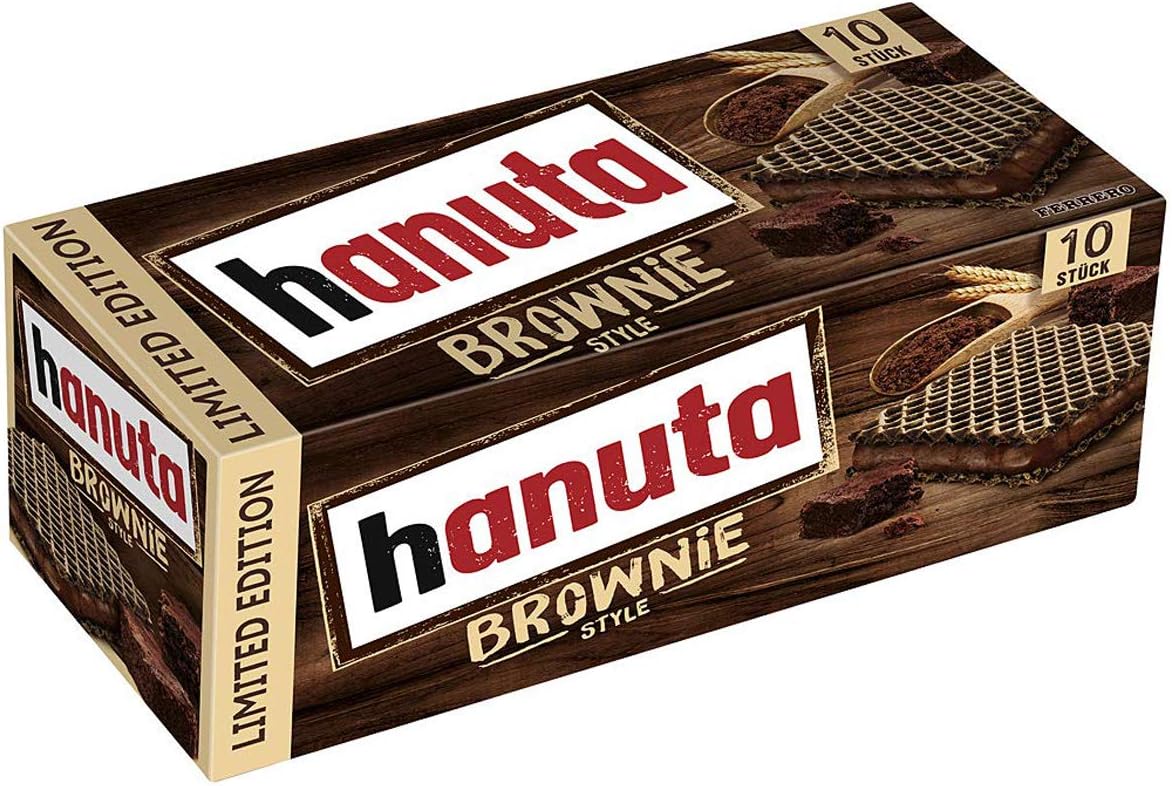Ferrero Hanuta Brownie Style Wafers (10 Pcs Box) NEW!! - limited edition
