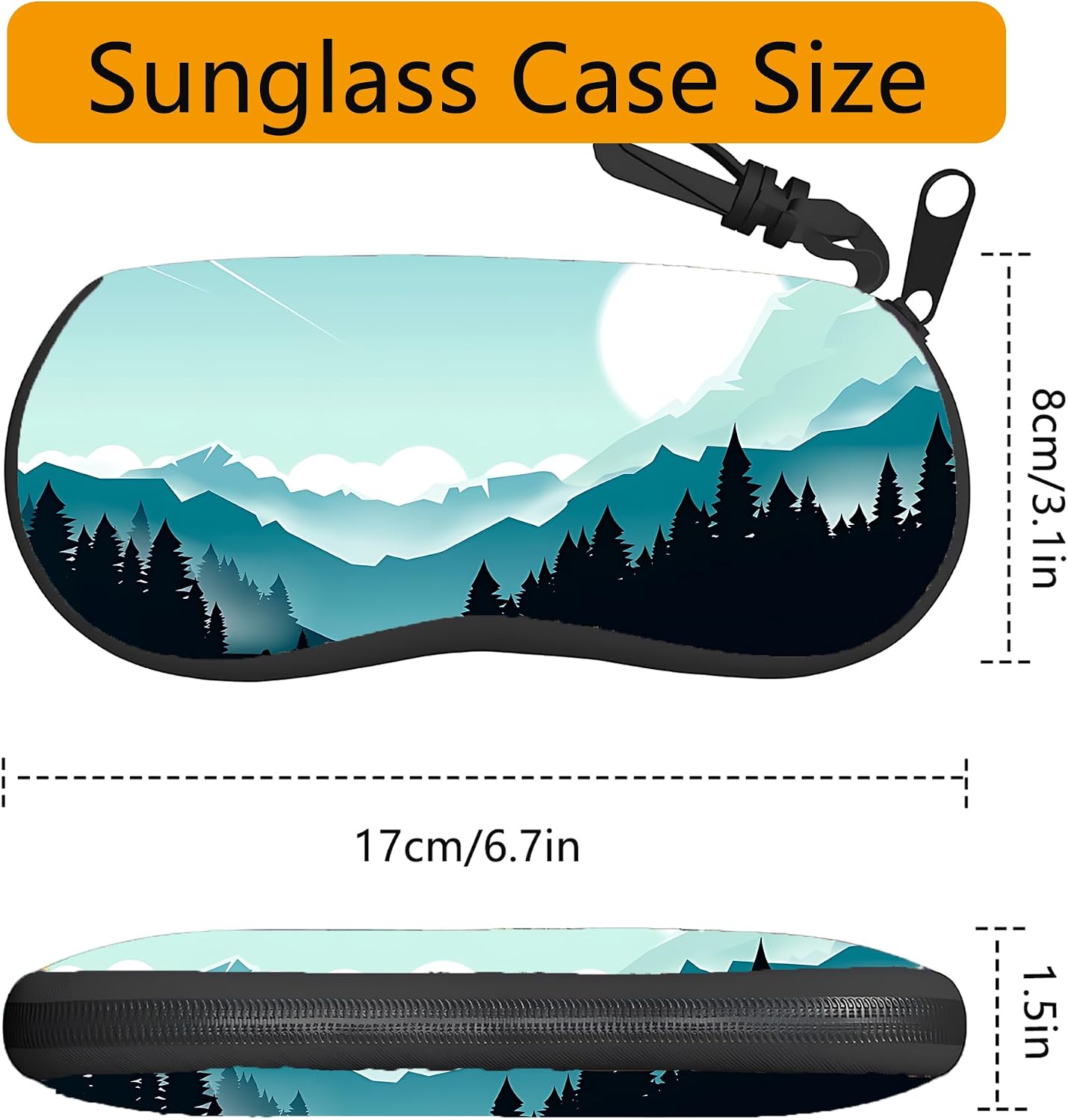 Sunglass Case Soft Glasses Case 2 Pack Eyeglass Case With Hook Sunglass Organizer For Women
